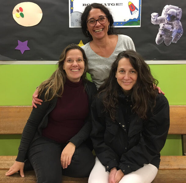 D'esquerra a dreta, Ruth, Mireia i Sílvia