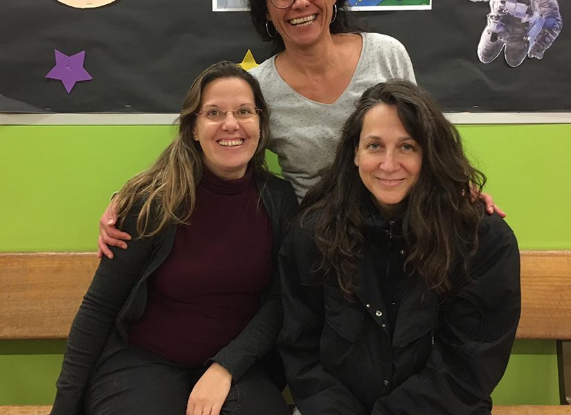 D'esquerra a dreta, Ruth, Mireia i Sílvia